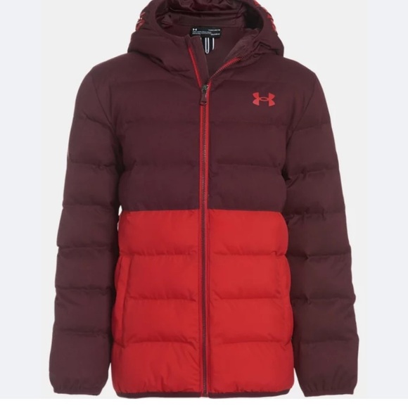 UNDER ARMOUR ⭐️ Pronto colorblock puffer jacket - Picture 1 of 9